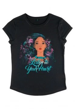 Henry Tiger DISNEY FLOWER POCAHONTAS - T-Shirt Print - Black | Damen -Günstiges Henry Tiger Geschäft 1121940be77d469ca9e7d94473797380