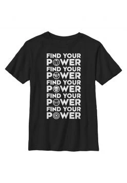 Henry Tiger Unisex MARVEL AVENGERS TEAM POWER - T-Shirt Print - Black