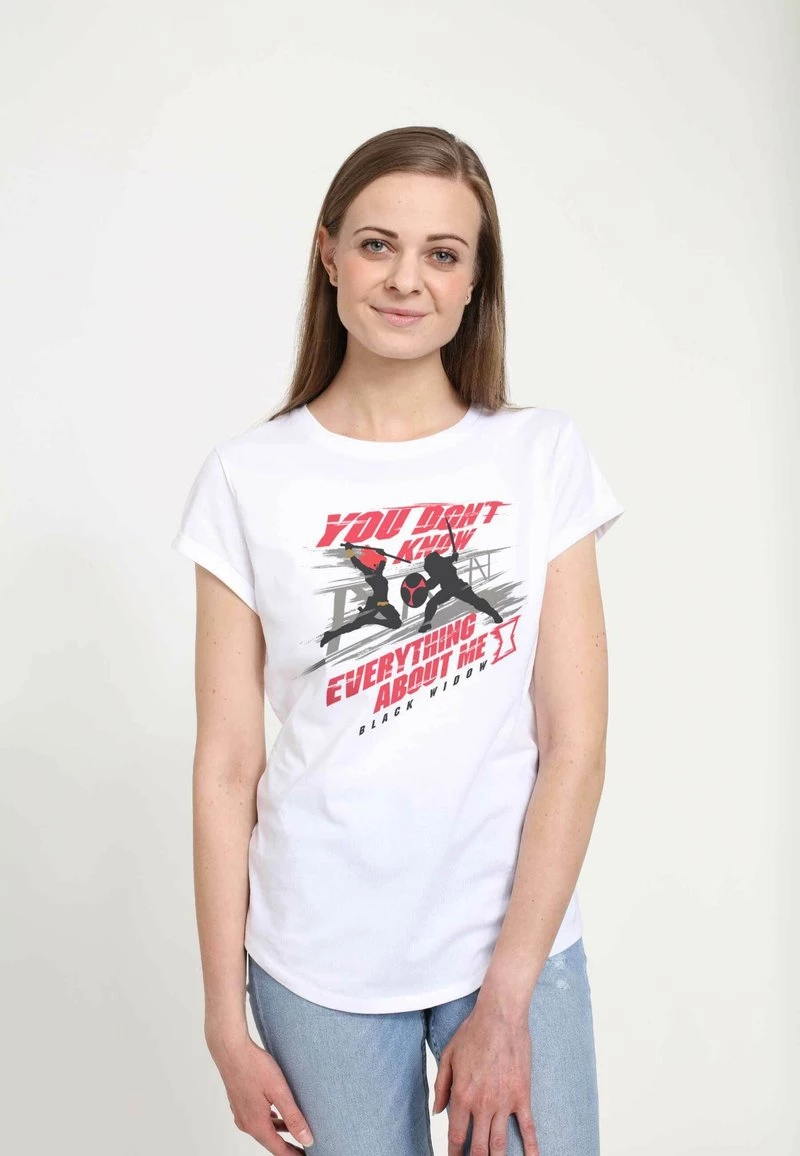 Henry Tiger Damen MARVEL WIDOW SECRETS - T-Shirt Print - White 1 Henry Tiger Damen MARVEL WIDOW SECRETS - T-Shirt Print - White