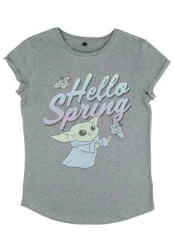 Henry Tiger Damen STAR WARS HELLO SPRING - T-Shirt Print - Melange Grey -Günstiges Henry Tiger Geschäft 1171932407e4418fbd22382553247dbd
