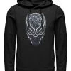 Henry Tiger Unisex MARVEL PANTHER ICON FILL - Kapuzenpullover - Black