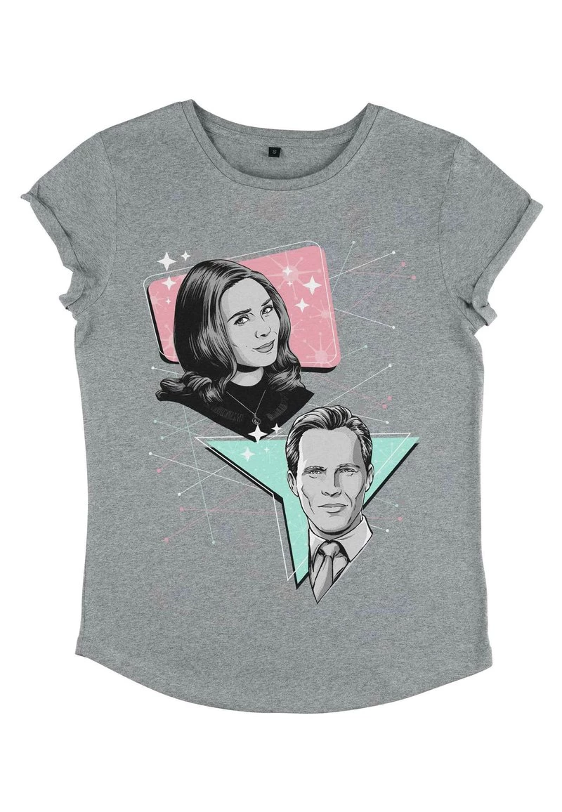 Henry Tiger Damen MARVEL - T-Shirt Print - Melange Grey 4 Henry Tiger Damen MARVEL - T-Shirt Print - Melange Grey – Bild 4