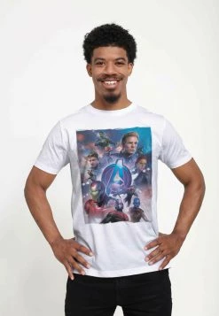 Henry Tiger Unisex MARVEL AVENGERS: ENDGAME - BASIC POSTER - T-Shirt Print - White