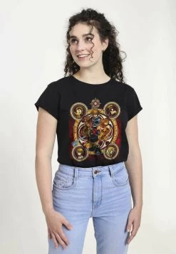 Henry Tiger Damen DISNEY CLASSICS GROUP CIRCLE KINGDOME - T-Shirt Print - Black -Günstiges Henry Tiger Geschäft 13376746bab04852ba5d0899bdd6d6e5