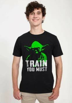 Henry Tiger Unisex STAR WARS: CLASSIC - LIFT YOU MUST - T-Shirt Print - Black