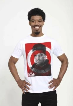 Henry Tiger MARVEL UNISEX WINTER SHIELD - T-Shirt Print - White