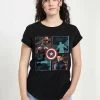 Henry Tiger Damen MARVEL HERO BOX UP - T-Shirt Print - Black