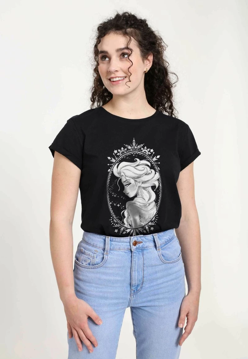 Henry Tiger Damen DISNEY FROZEN - ELSA FRAME - T-Shirt Print - Black 3 Henry Tiger Damen DISNEY FROZEN - ELSA FRAME - T-Shirt Print - Black – Bild 3
