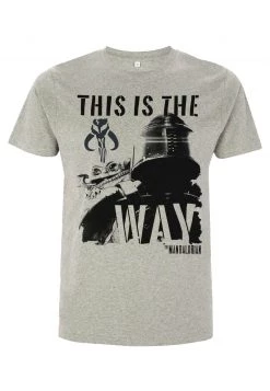 Henry Tiger Unisex STAR WARS INKED MANDO - T-Shirt Print - Melange Grey -Günstiges Henry Tiger Geschäft 14d48b9703ce45b289a6aa750e0c5dff