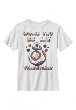 Henry Tiger STAR WARS BB MY VALENTINE - T-Shirt Print - White | Unisex