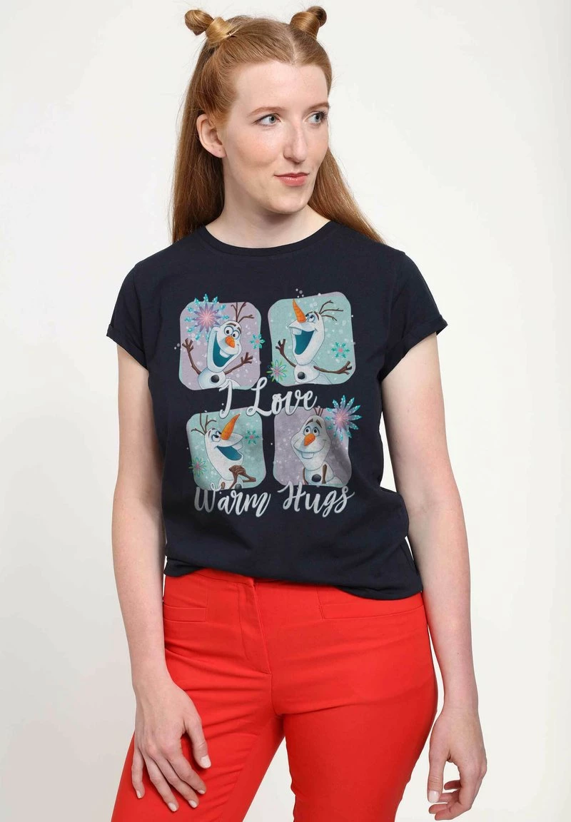 Henry Tiger Damen DISNEY FROZEN - OLAF AND HIS HUGS - T-Shirt Print - Navy Blue 2 Henry Tiger Damen DISNEY FROZEN - OLAF AND HIS HUGS - T-Shirt Print - Navy Blue – Bild 2