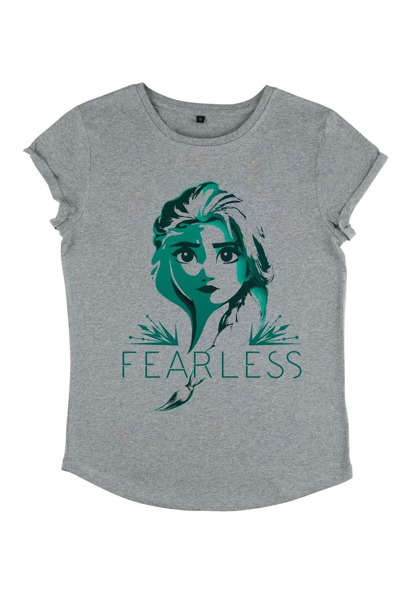 Henry Tiger Damen DISNEY FROZEN 2 - ELSA SO FEARLESS - T-Shirt Print - Melange Grey 4 Henry Tiger Damen DISNEY FROZEN 2 - ELSA SO FEARLESS - T-Shirt Print - Melange Grey – Bild 4