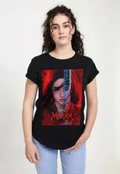 Henry Tiger Damen DISNEY MULAN: LIVE ACTION - MULAN POSTER - T-Shirt Print - Black
