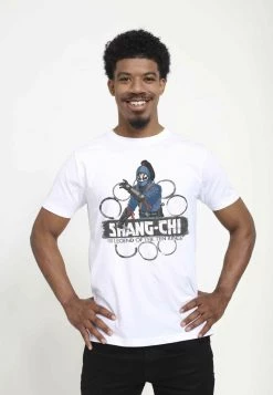 Henry Tiger Unisex MARVEL RINGS OF A DEALER - T-Shirt Print - White