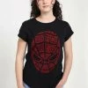 Henry Tiger Damen MARVEL AVENGERS CLASSIC - SPIDEY WORDS - T-Shirt Print - Black