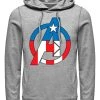 Henry Tiger Unisex MARVEL AVENGER CAPTIAN AMERICA - Kapuzenpullover - Melange Grey