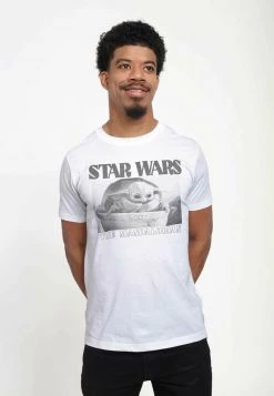 Henry Tiger STAR WARS: THE MANDALORIAN - BLACK N WHITE PHOTO - T-Shirt Print - White | Unisex -Günstiges Henry Tiger Geschäft 17a16000deb4446b8380a6f733cdb0a4