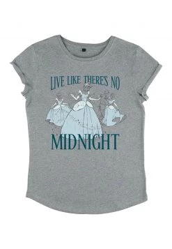 Henry Tiger Damen DISNEY CINDERELLA - MIDNIGHT PRINCESS - T-Shirt Print - Melange Grey -Günstiges Henry Tiger Geschäft 17dba467a76f41e99e8de5ba11c33573
