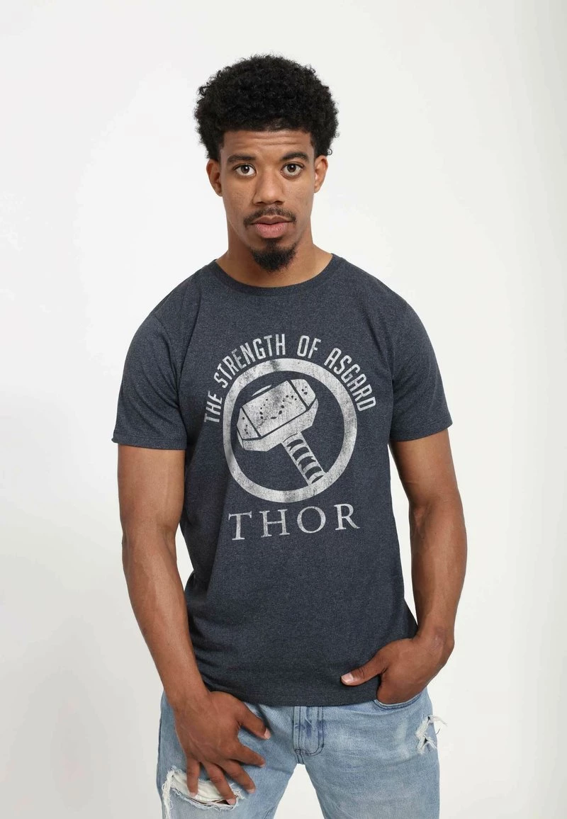 Henry Tiger Unisex MARVEL AVENGERS CLASSIC - STRENGTH - T-Shirt Print - Melange Black 3 Henry Tiger Unisex MARVEL AVENGERS CLASSIC - STRENGTH - T-Shirt Print - Melange Black – Bild 3