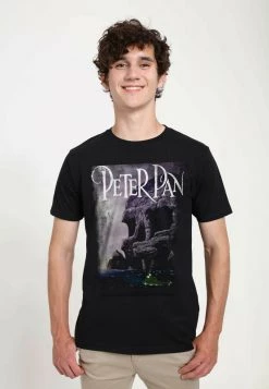Henry Tiger Unisex DISNEY PETER PAN - SCENERY - T-Shirt Print - Black