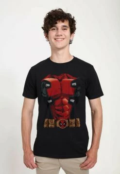 Henry Tiger Kinder MARVEL UNISEX DEADPOOL ARMOR - T-Shirt Print - Black