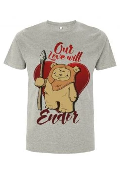 Henry Tiger STAR WARS UNISEX LOVE WILL ENDOR - T-Shirt Print - Melange Grey -Günstiges Henry Tiger Geschäft 188017eef22a44a8afce60d8d5b21d0f