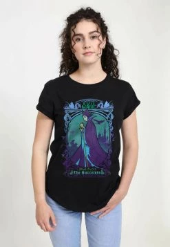 Henry Tiger Damen DISNEY SLEEPING BEAUTY - MALEFICENT THE SORCERESS - T-Shirt Print - Black
