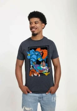 Henry Tiger DISNEY UNISEX POSTER IN THE LAMP - T-Shirt Print - Melange Black