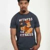 Henry Tiger Unisex PIXAR HERCULES - WITNESS THE FITNESS - T-Shirt Print - Melange Black