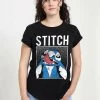 Henry Tiger Damen DISNEY CLASSICS LILO & STITCH - SAVAGE STITCH - T-Shirt Print - Black