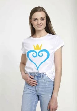 Henry Tiger Damen HEART AND CROWN - T-Shirt Print - White -Günstiges Henry Tiger Geschäft 1a12c2b1d82a4f62872a18a57bd1cf8d