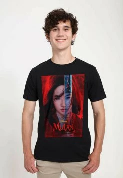 Henry Tiger Unisex DISNEY MULAN: LIVE ACTION - MULAN POSTER - T-Shirt Print - Black