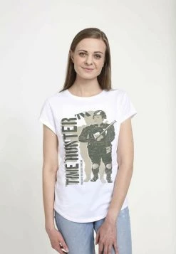 Henry Tiger MARVEL HUNTER STENCIL HERO - T-Shirt Print - White | Damen