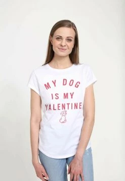 Henry Tiger Damen DISNEY CLASSICS VALENTINE PUP - T-Shirt Print - White