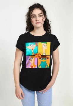 Henry Tiger Damen DISNEY CLASSICS CHARACTER BOXUP - T-Shirt Print - Black