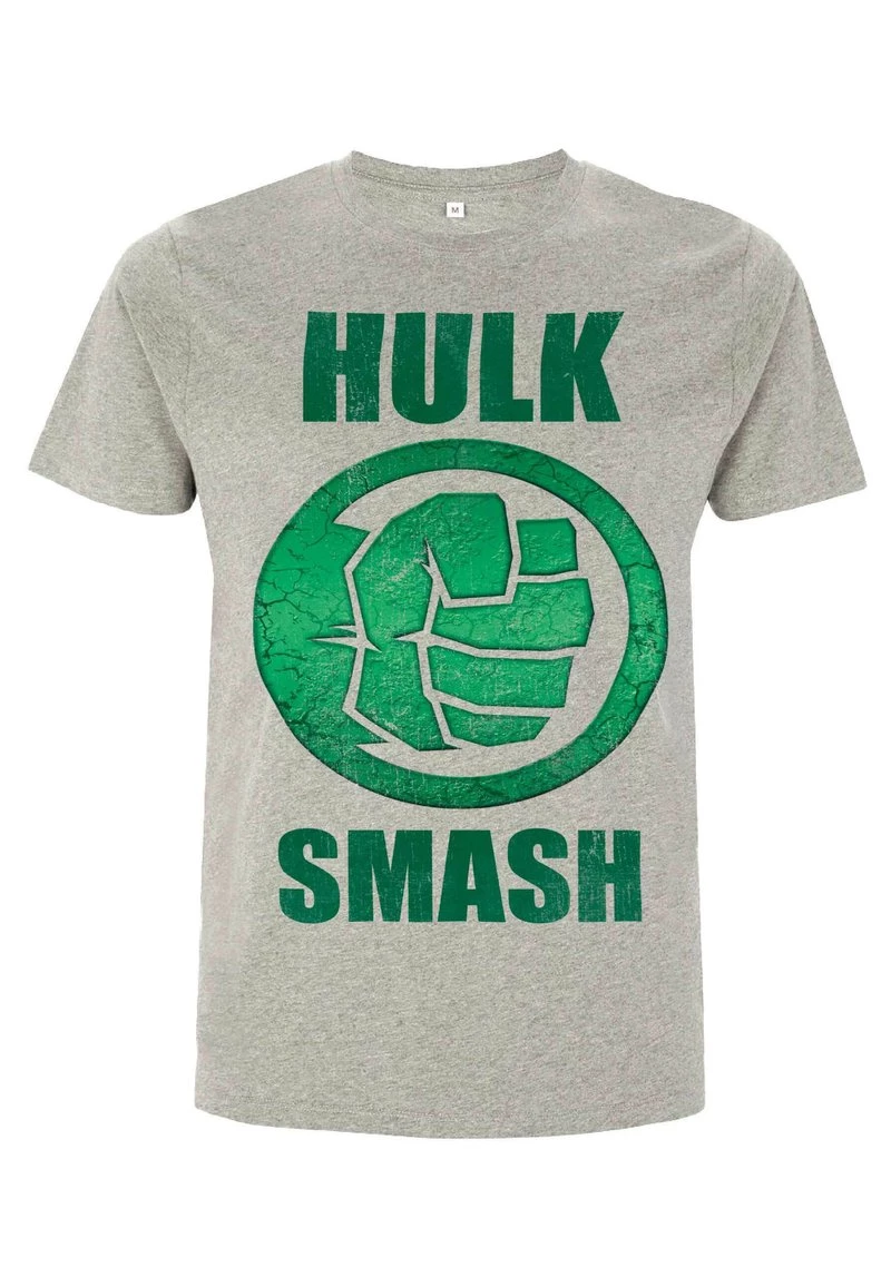 Henry Tiger Unisex MARVEL AVENGERS CLASSIC - HULK IT - T-Shirt Print - Melange Grey 4 Henry Tiger Unisex MARVEL AVENGERS CLASSIC - HULK IT - T-Shirt Print - Melange Grey – Bild 4