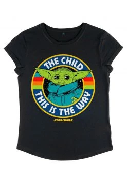 Henry Tiger Damen STAR WARS: THE MANDALORIAN - STAR CHILD - T-Shirt Print - Black -Günstiges Henry Tiger Geschäft 1c999804a735466ead5cd59e642bca69