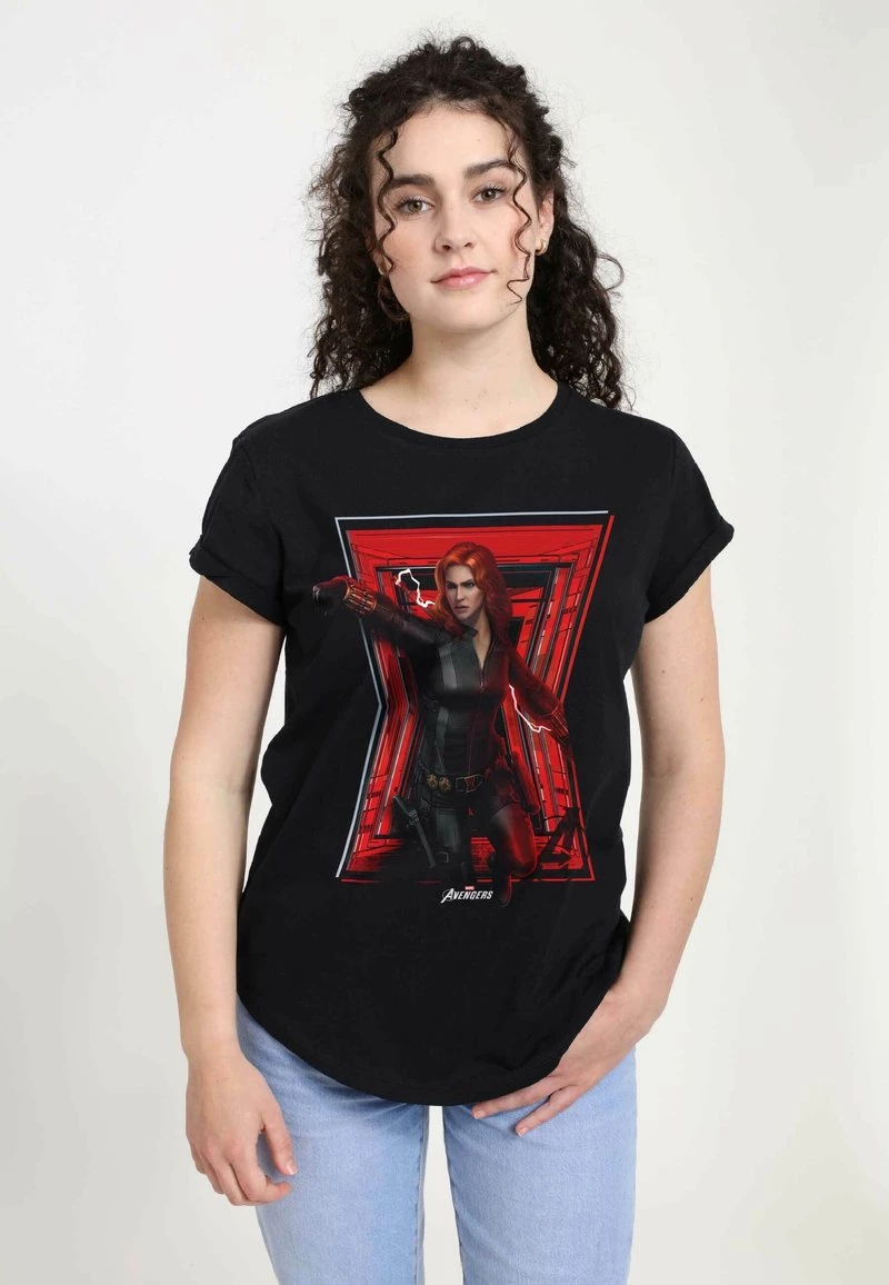 Henry Tiger Damen MARVEL OTHER - WIDOW MAKER - T-Shirt Print - Black 1 Henry Tiger Damen MARVEL OTHER - WIDOW MAKER - T-Shirt Print - Black
