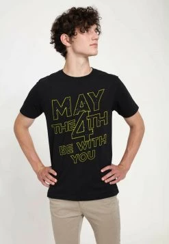 Henry Tiger Unisex STAR WARS: CLASSIC - MAY THE 4TH BE WITH YOU - T-Shirt Print - Black -Günstiges Henry Tiger Geschäft 1d1d9efde8d044799b4df5888d3727a7