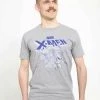 Henry Tiger Unisex MARVEL XMEN OFFSETS - T-Shirt Print - Melange Grey