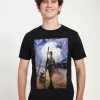Henry Tiger Unisex STAR WARS: EPISODE 7 - REY PAINTING - T-Shirt Print - Black