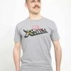 Henry Tiger Unisex MARVEL XMEN CHARACTER LOGO - T-Shirt Print - Melange Grey