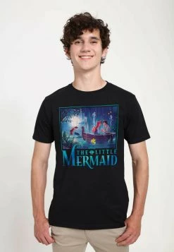 Henry Tiger DISNEY UNISEX LITTLE MERMAID TITLE - T-Shirt Print - Black
