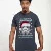 Henry Tiger STAR WARS STILL LOOKING FOR DROIDS CHRISTMAS T-SHIRT - T-Shirt Print - Melange Black | Unisex