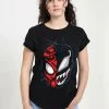 Henry Tiger Damen MARVEL OTHER - PETER VENOM - T-Shirt Print - Black