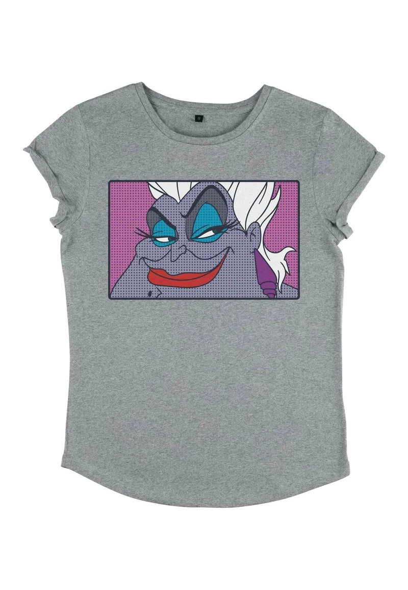 Henry Tiger Damen DISNEY THE LITTLE MERMAID - URSULA EYES - T-Shirt Print - Melange Grey 4 Henry Tiger Damen DISNEY THE LITTLE MERMAID - URSULA EYES - T-Shirt Print - Melange Grey – Bild 4