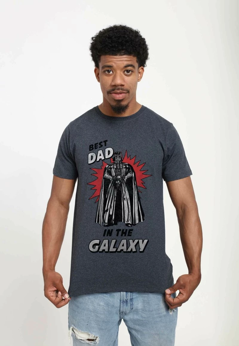 Henry Tiger STAR WARS UNISEX BEST DAD - T-Shirt Print - Melange Black 4 Henry Tiger STAR WARS UNISEX BEST DAD - T-Shirt Print - Melange Black – Bild 4