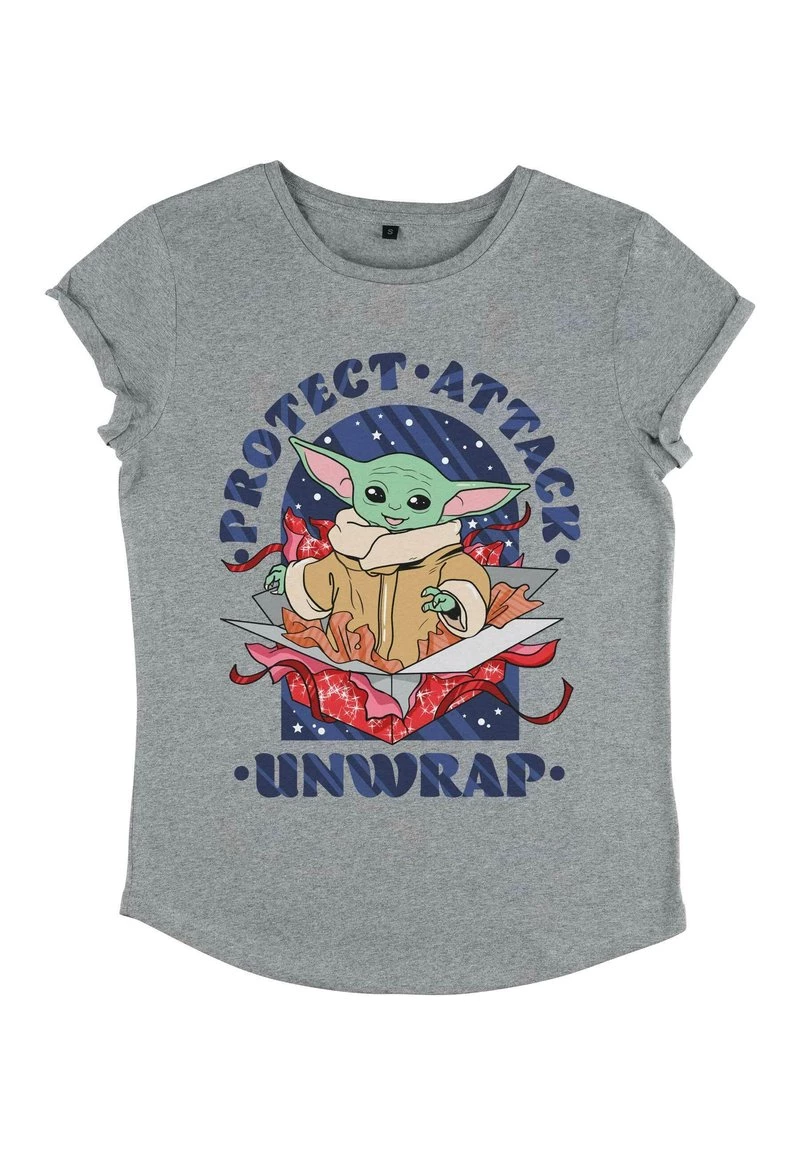 Henry Tiger Damen STAR WARS PROTECT ATTACK UNWRAP - T-Shirt Print - Melange Grey 4 Henry Tiger Damen STAR WARS PROTECT ATTACK UNWRAP - T-Shirt Print - Melange Grey – Bild 4