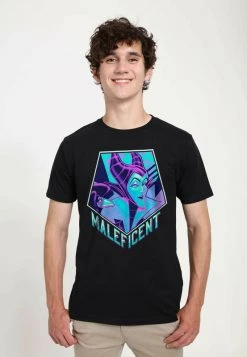 Henry Tiger Unisex DISNEY SLEEPING BEAUTY - MALEFICENT PENTANEON - T-Shirt Print - Black