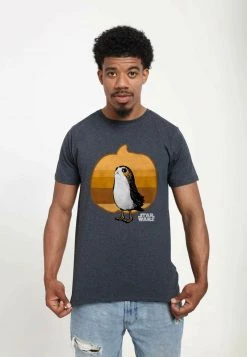 Henry Tiger STAR WARS UNISEX PORG SIMPLE PUMPKIN - T-Shirt Print - Melange Black -Günstiges Henry Tiger Geschäft 208a339006e842a7952b51fe9c2e5601